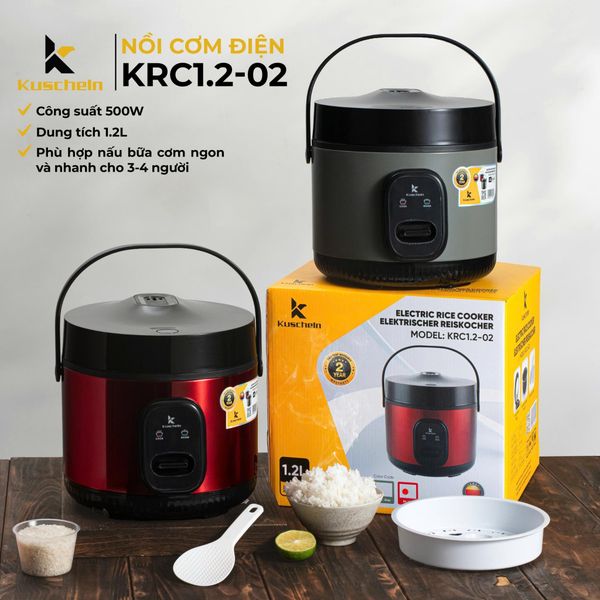 Nồi cơm điện Kuscheln KRC1.2-02 1.2L cho 3–4 người