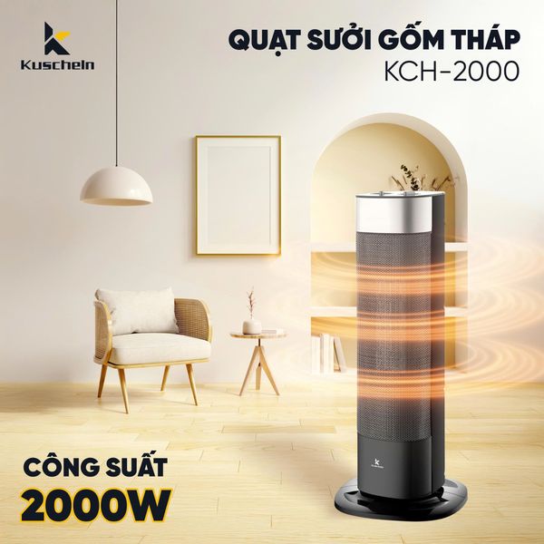 Máy sưởi gốm Kuscheln KCH2000 PTC 2000W không khô da