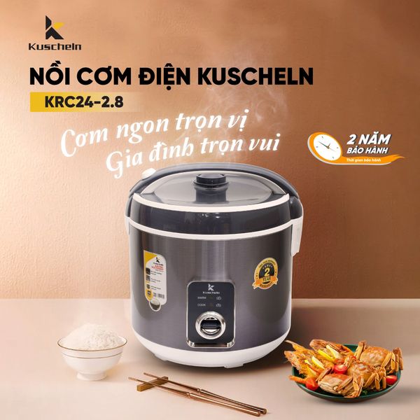 Nồi cơm điện Kuscheln KRC24-2.8 2.8L cho gia đình 5–7 người