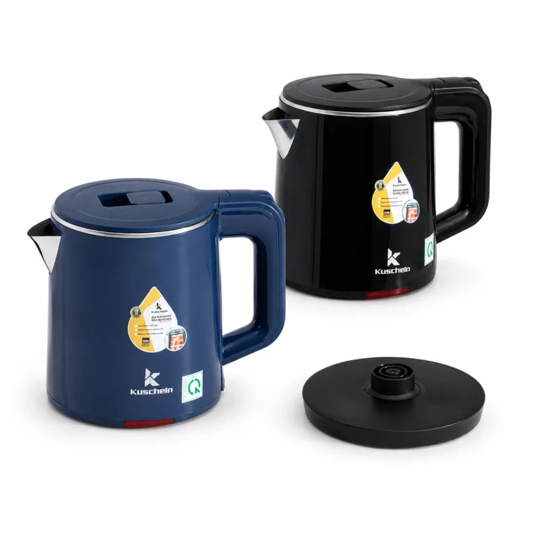 Bộ ấm đun nước siêu tốc Kuscheln KEK-0.5 màu xanh và đen