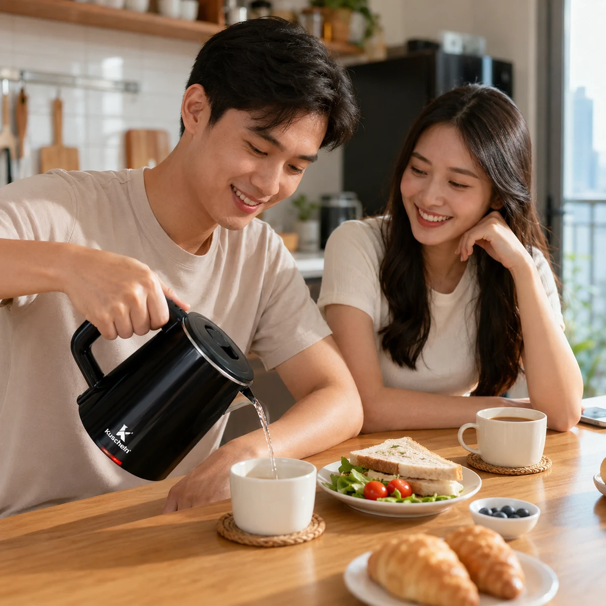 Ấm siêu tốc mini Kuscheln KEK-0.5 0.5L du lịch, phòng trọ - Ảnh 2