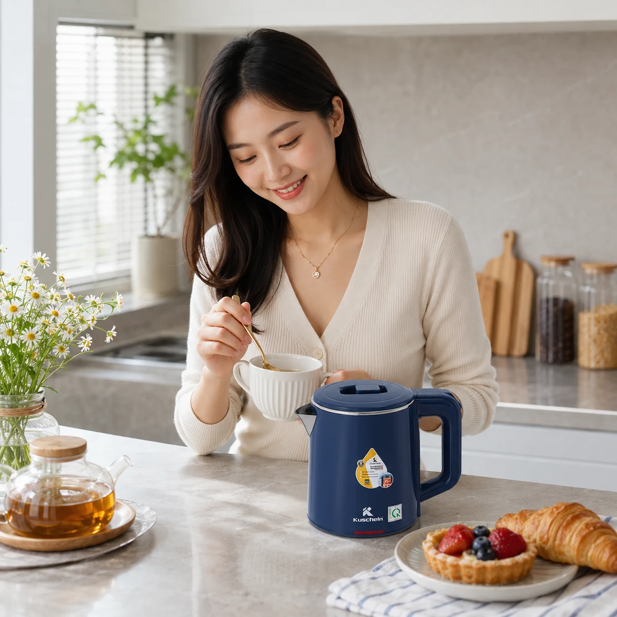 Ấm siêu tốc mini Kuscheln KEK-0.5 0.5L du lịch, phòng trọ - Ảnh 4