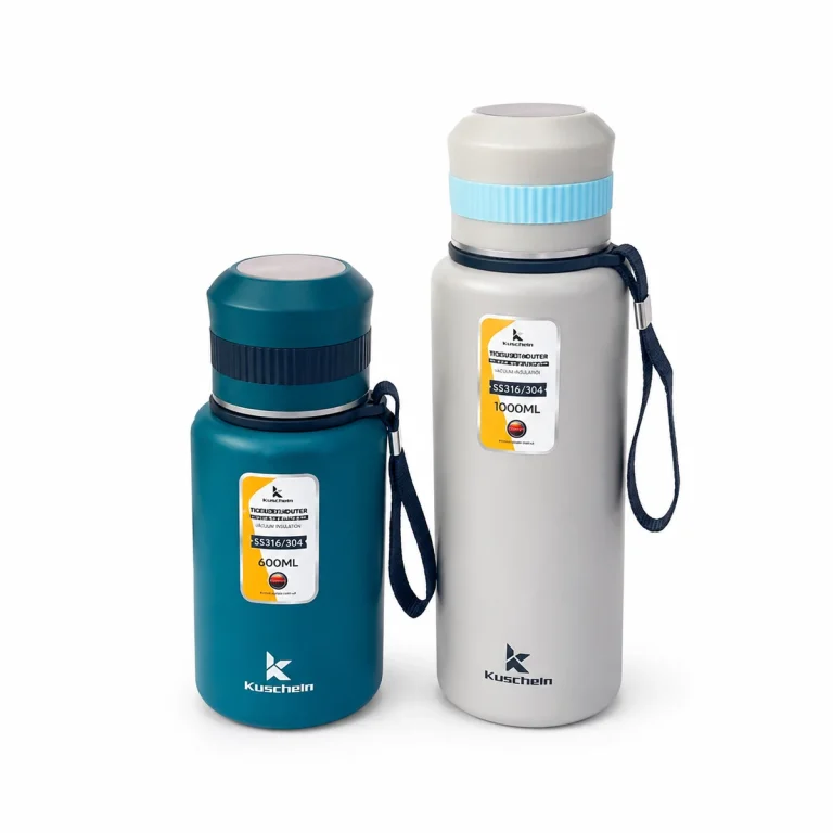 Bình giữ nhiệt Kuscheln KTB-0.6L và KTB-1.0L nền trắng