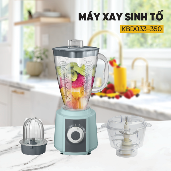 Máy xay sinh tố Kuscheln KBD033-350 3 cối đa năng