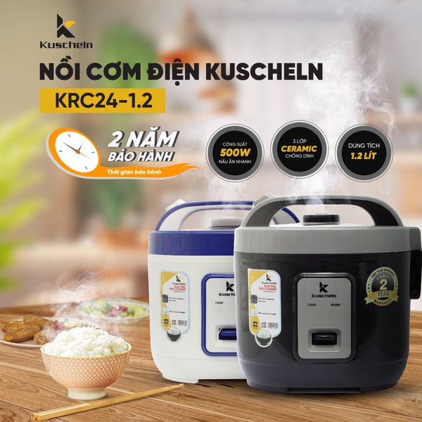 Nồi cơm điện Kuscheln KRC24-1.2 1.2L lòng Ceramic tổ ong