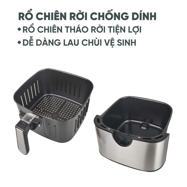 Nồi chiên không dầu Kuscheln KAF24-10.2L 10.2L cho gia đình đông