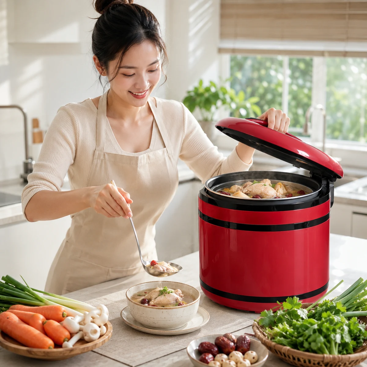 Nồi ủ nhiệt Kuscheln 5L giữ dưỡng chất, tiết kiệm nhiên liệu - Ảnh 5