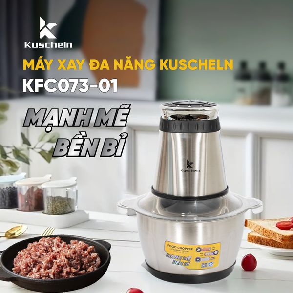 Máy xay thịt Kuscheln KFC073-01 cối inox/thủy tinh 500W