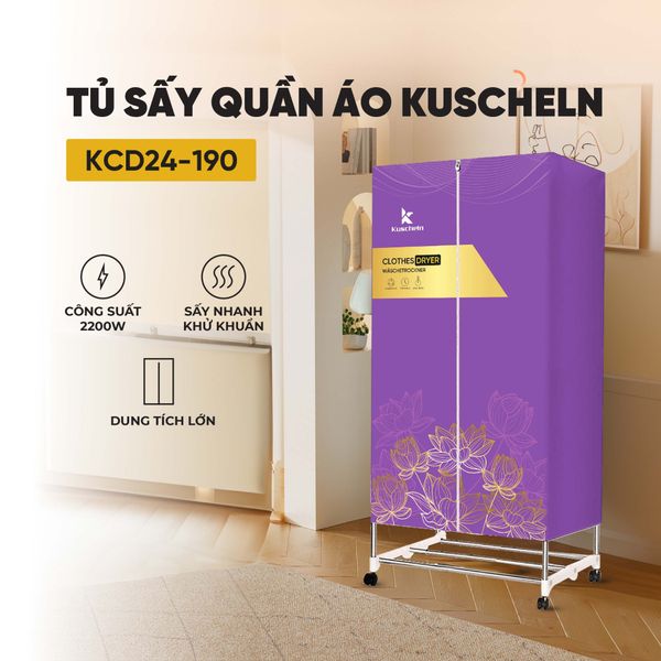 Tủ sấy quần áo Kuscheln KCD24-190 2200W làm khô nhanh